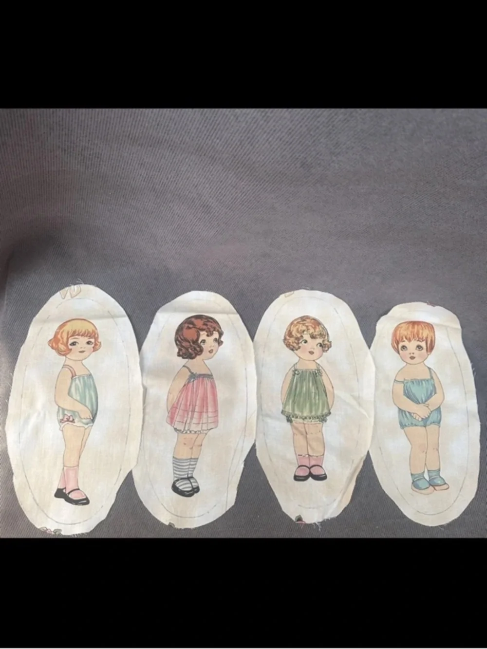 Vintage Fabric Appliqué Paper Dolls by Sheryl Rae Marquez Windham